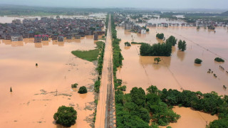 बाढीका कारण दक्षिण चीनको ग्वाङडोङका ८० हजार मानिस विस्थापित