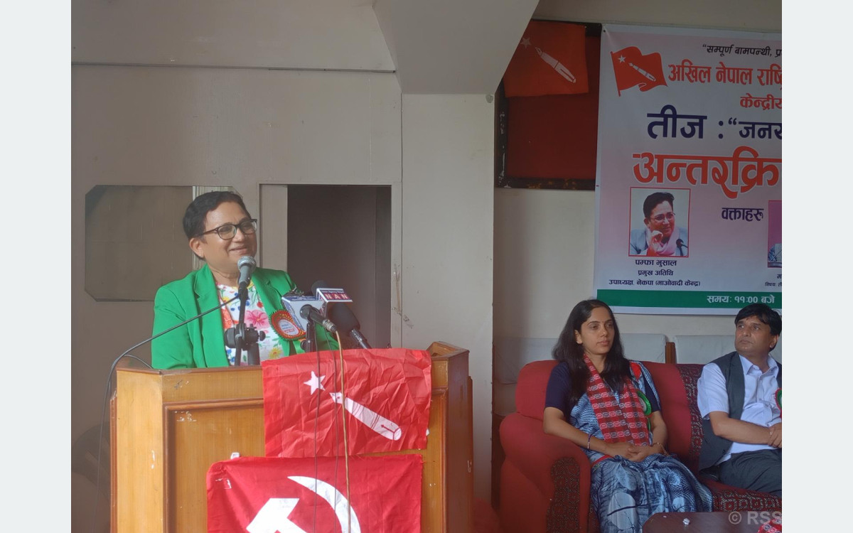 पुँजीपतिको व्यापारिक प्रवृत्तिले तीजलाई विकृत बनाएको छः उपाध्यक्ष भुसाल
