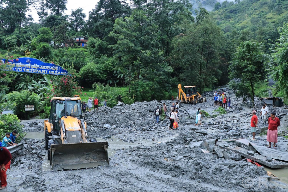 लेतेखोलाको बाढीले भौतिक संरचनामा क्षति