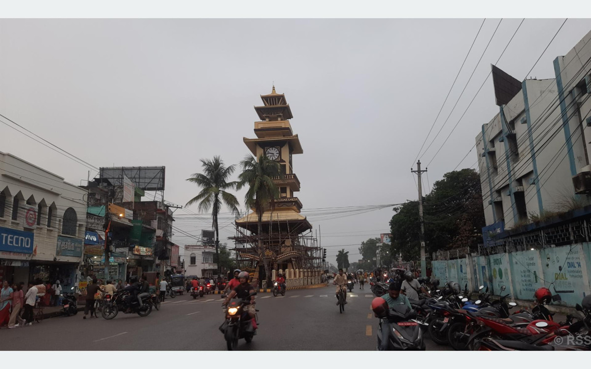 तयार भयो वीरगञ्जको घण्टाघर